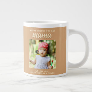 Modern Mama Kids Foto Moederdag Extra Grote Beker