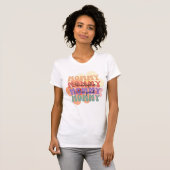 Modern Mama Kinder Namen Moederdag Gift T-shirt (Voorkant volledig)