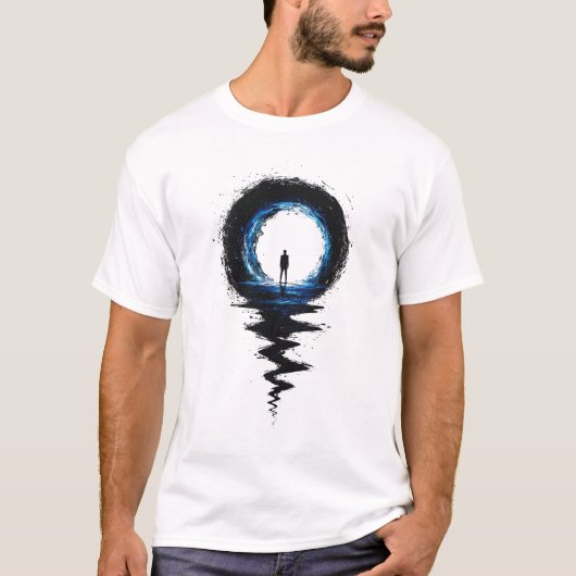 Modern Man Abstract silhouet T-shirt (Voorkant)