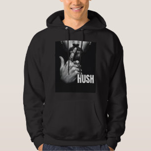 Modern Man Gebaar om Stilte te Vragen HUSH Grafisc Hoodie