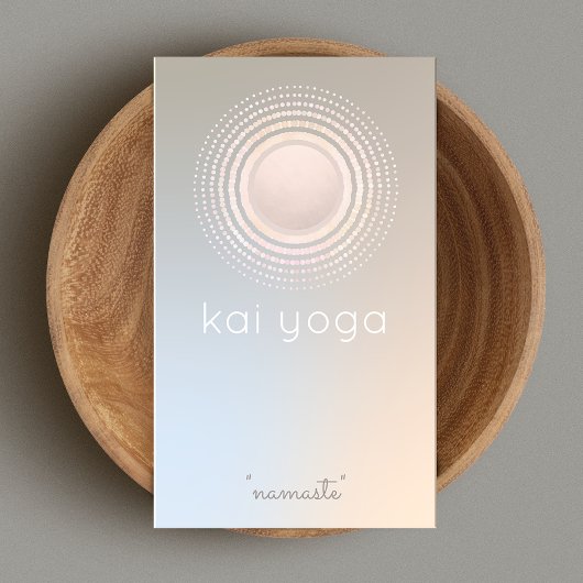 Modern Mandala Circle Logo, Yoga Instructor Visitekaartje