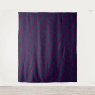 MODERN Mandala KLEINE LIJNEN - PAARS-BLUE Tapestry Wandkleed