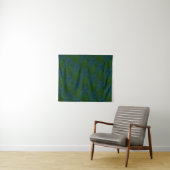 MODERN Mandala LINES - BLUE-GREEN Tapestry Wandkleed (In Situ (horizontaal))