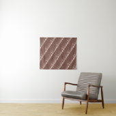 MODERN Mandala LINES - BROWN LIGHT Tapestry Wandkleed (In Situ (horizontaal))