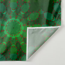 MODERN Mandala LINES -RED-GREEN- ROOS Tapestry