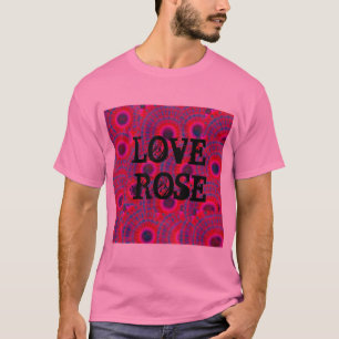 MODERN MANDALA ROOS COLOR PINK T-SHIRT