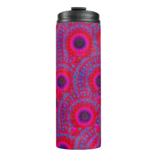 MODERN MANDALA ROOS COLOR PINK THERMOSBEKER