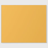 Modern Mango Yellow Plain Solid Color Cadeaupapier (Vlak)