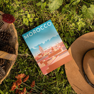 Modern Marakesh Travel Briefkaart