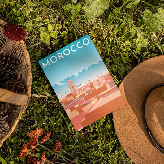 Modern Marakesh Travel Briefkaart