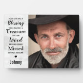 Modern Marble Family Photo Keepomwille Memorial Fotoplaat (voorkant)