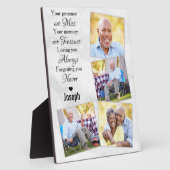 Modern Marble Herdenking Foto Collage Memorial Fotoplaat (Zijkant)