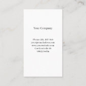 Modern Marble Monogram Business Card Visitekaartje (Achterkant)