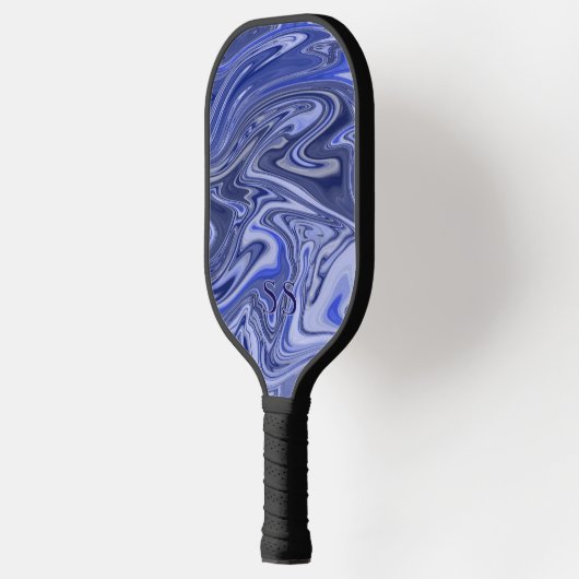 Modern Marble Monogram Pickleball Paddle (Links)