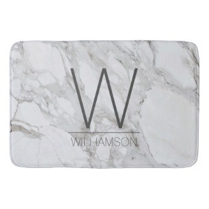 Modern Marble Monogrammed badkamerdecor Badmat