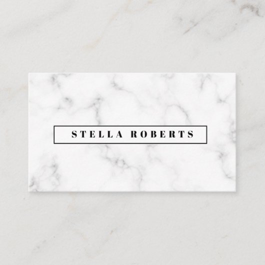 Modern Marble Visitekaartje (Voorkant)