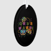 Modern Mardi Gras Ornament (voorkant)
