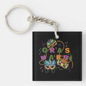 Modern Mardi Gras Sleutelhanger (Voorkant)