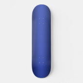 Modern marine blauw gradiënt Waterverf ruimtepatro Skateboard (Voorkant)