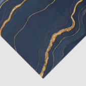 Modern marineblauw marmeren Collectie Tissuepapier (Detail)