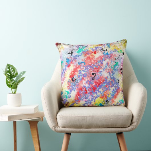 Modern Marmer Abstract Dubbelzijdig 2 Design Roos Kussen (Stoel)