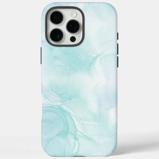 Modern Marmer Lichtblauw Case-Mate iPhone Case (Achterkant)
