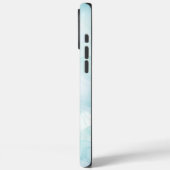 Modern Marmer Lichtblauw Case-Mate iPhone Case (Achterkant / Links)
