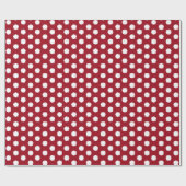 Modern maroon White Stars Snowflakes-cadeau Cadeaupapier (Vlak)