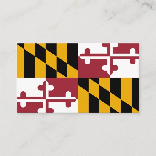 Modern Maryland Visitekaartje, Maryland Flag/VS Visitekaartje (Voorkant)