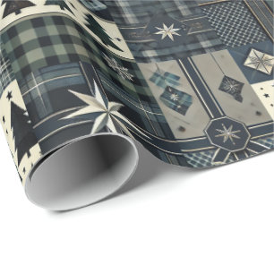 Modern Masculine Christmas Wrapping Paper Cadeaupapier