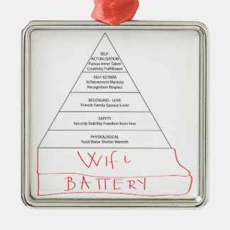 Modern Maslow-piramide Metalen Ornament