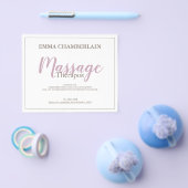 Modern Massage Therapist Script Blush Pink Script Flyer (Enkel)