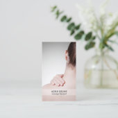 Modern Massage Therapist Visitekaartje (Staand voorkant)