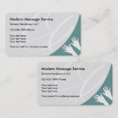 Modern Massage Visitekaartje (Voorkant / Achterkant)