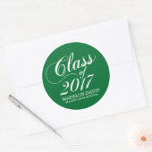Modern massief groen | AFSTUDEREN STICKERS (Envelop)
