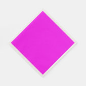 Modern massief roze magenta papieren servet (Hoek)