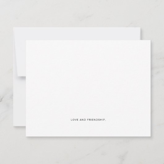 Modern Matron of Honor Black White proposal Kaart (Achterkant)