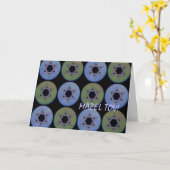 Modern Mazel Tov Star van David Pattern Kaart (Gele Bloem)