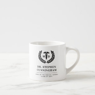 Modern MD Doctor of Medicine Med School Afstuderen Espresso Kop