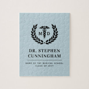 Modern MD Doctor of Medicine Med School Afstuderen Legpuzzel