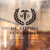 Modern MD Doctor of Medicine Med School Afstuderen Raamsticker (Vel 2)