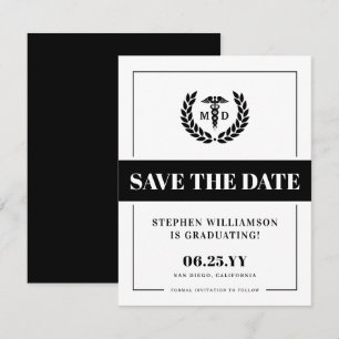 Modern MD Doctor of Medicine Med School Afstuderen Save The Date