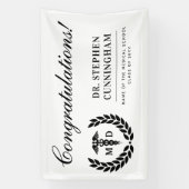 Modern MD Doctor of Medicine Med School Afstuderen Spandoek (Verticaal)