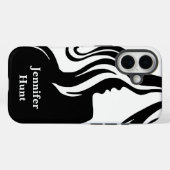 Modern, Medewerker, Zwart&wit Case-Mate iPhone Case (Achterkant (horizontaal))