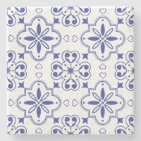 Modern Mediterraan Portugees Blauw Wit Azulejo