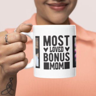 Modern Meest Geliefd Bonus Moeder Twee Foto Stepmo Mok