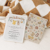 Modern Meisje Baby shower Kleding Kaart