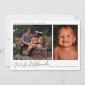 Modern Mele Kalikimaka 2 Foto Holiday (Voorkant)