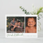 Modern Mele Kalikimaka 2 Foto Holiday (Staand voorkant)