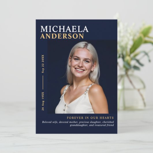 Modern Memorial / begrafenis / Viering van het lev Programma (Staand voorkant)